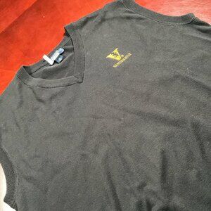 Mens Port Authority Vanderbilt Minimalist Black Modern Sweater Vest (XLarge)